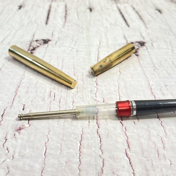 Vintage Golden National Fountain Pen, Vintage Gold Nib Ink Pen - Picture 4 of 10